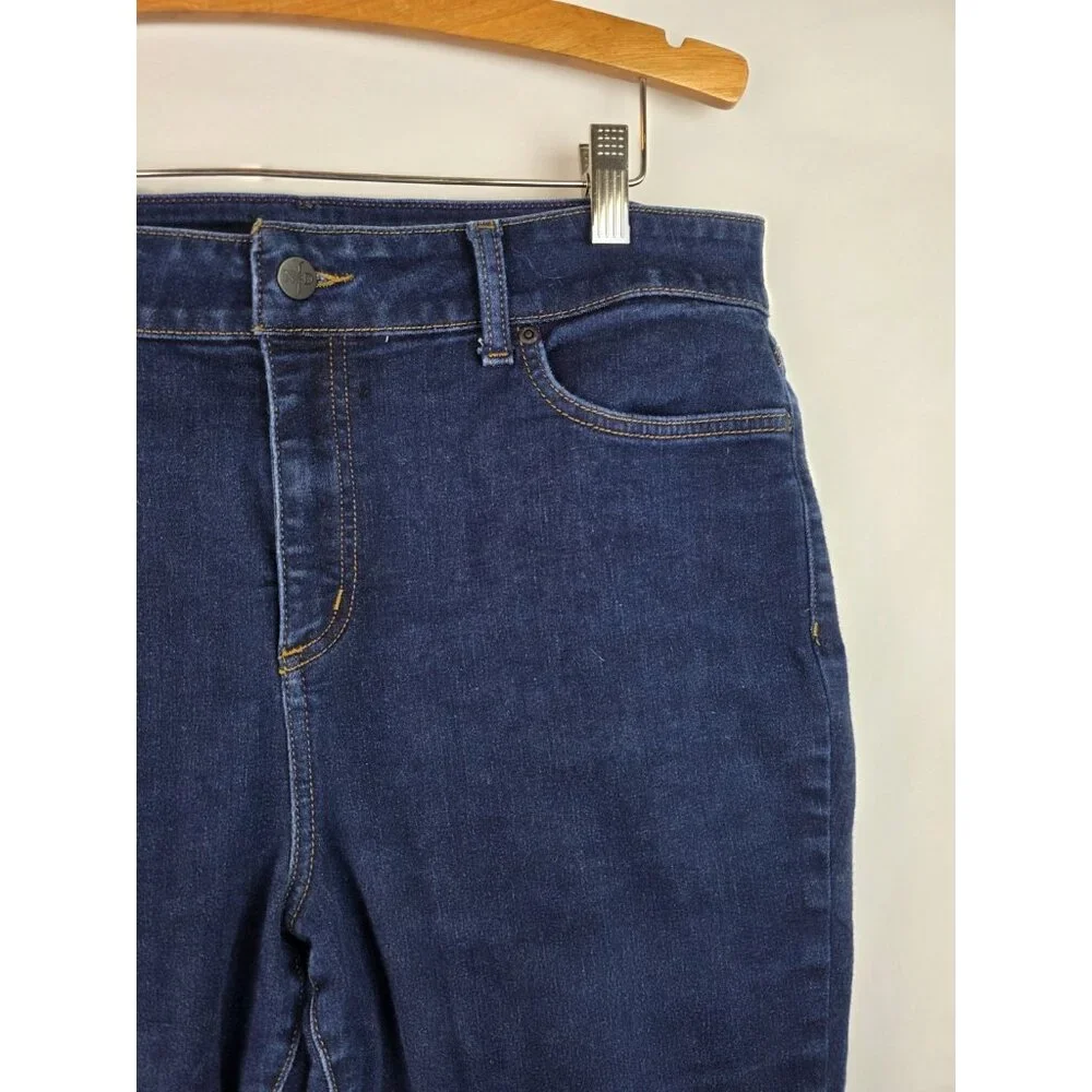 NYDJ Not Your Daughters Jeans Women's Size 16 Blue Alina Ankle Denim Jean Pants